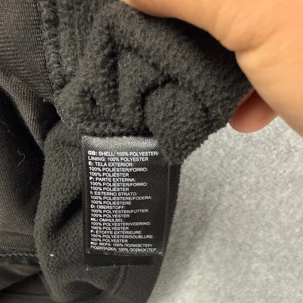 The North Face Fleece Jacket Men Medium Black Full Zip Outdoor Gorpcore Hiking